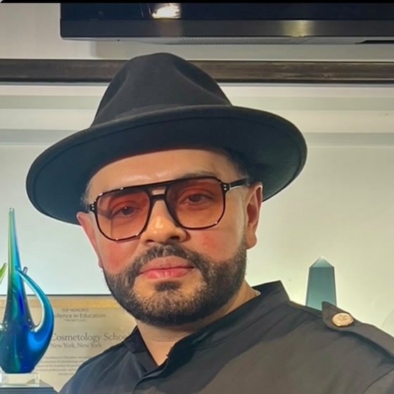 Aaron Rodriguez, master barber, stylist and educator at Align Hair Studio