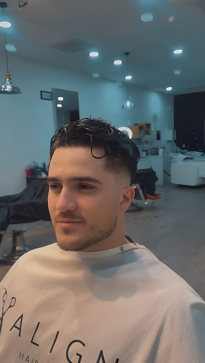 A finished cut and beard line-up